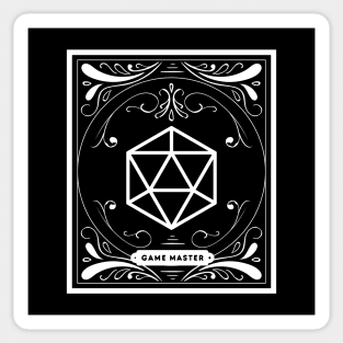 Retro Game Master D20 Dice Gamemaster Roleplaying Addict - Tabletop RPG Vault Sticker